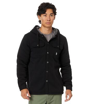 Мужская одежда US POLO ASSN. Флисовая рубашка USPA, куртка Шерпа, толстовка с капюшоном