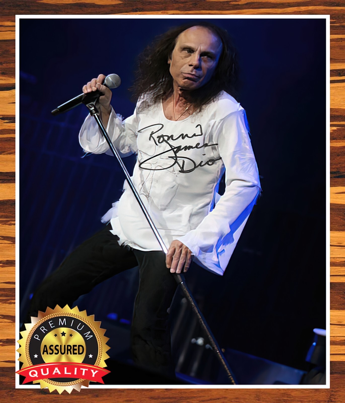 Ronnie James Dio 直筆サイン入り写真 Ronnie James Dio - Autographed Signed 8x10 Photo (Black