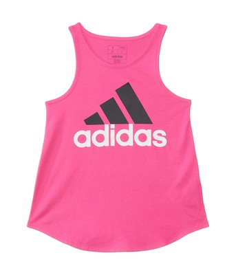 Футболки и топы для девочек adidas Kids Curve Hem Tank(Big Kid)