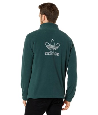 Мужская одежда Куртка из флиса с полной молнией adidas Originals Trefoil