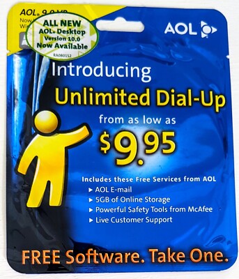 ''Blue Curtain'' America Online Collectible / Install Disc Vintage AOL CD v9/10.0!