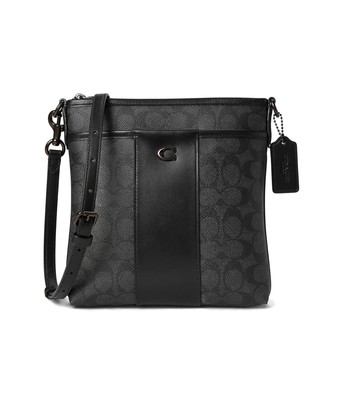 Женские сумки COACH Box из холста с программным покрытием и фирменной надписью Kitt