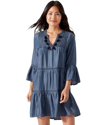 Женские платья Вышитое многослойное платье Tommy Bahama