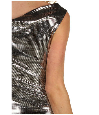 Pre-owned Vivienne Westwood Brand  Red Label Dress Size: Md Free Shipping In Silver Metallic