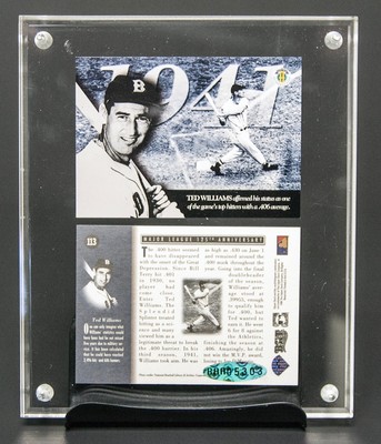 TED WILLIAMS AUTOGRAPHE UPPER DECK AUTHENTICATED 1994 RED SOX HOF MLB 125TH CARD