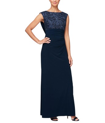 Женские платья Alex Evenings с длинной талией в стиле ампир и короткими рукавами-крылышками