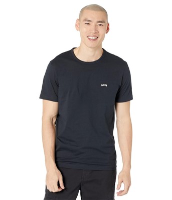

Мужские рубашки и топы BOSS Tee Изогнутая футболка стандартного кроя из джерси