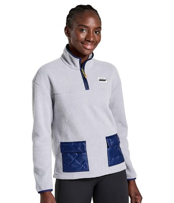 

Женские худи и свитшоты Saucony Rested Sherpa, молния 1/4