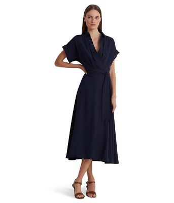 Женские платья Lauren Ralph Lauren Платье из крепа с поясом