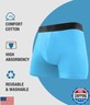 YESWEL Incontinence Underwear for Men, 150ML Absorbency Washable Reusable Cotton Heavy Flow Bladder Leak Proof Boxer Briefs (Multicolor01, XX-Large)
