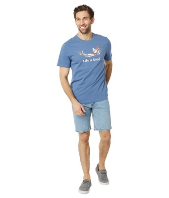 

Мужская одежда Life is Good Футболка-гамак с короткими рукавами и котом в шляпе