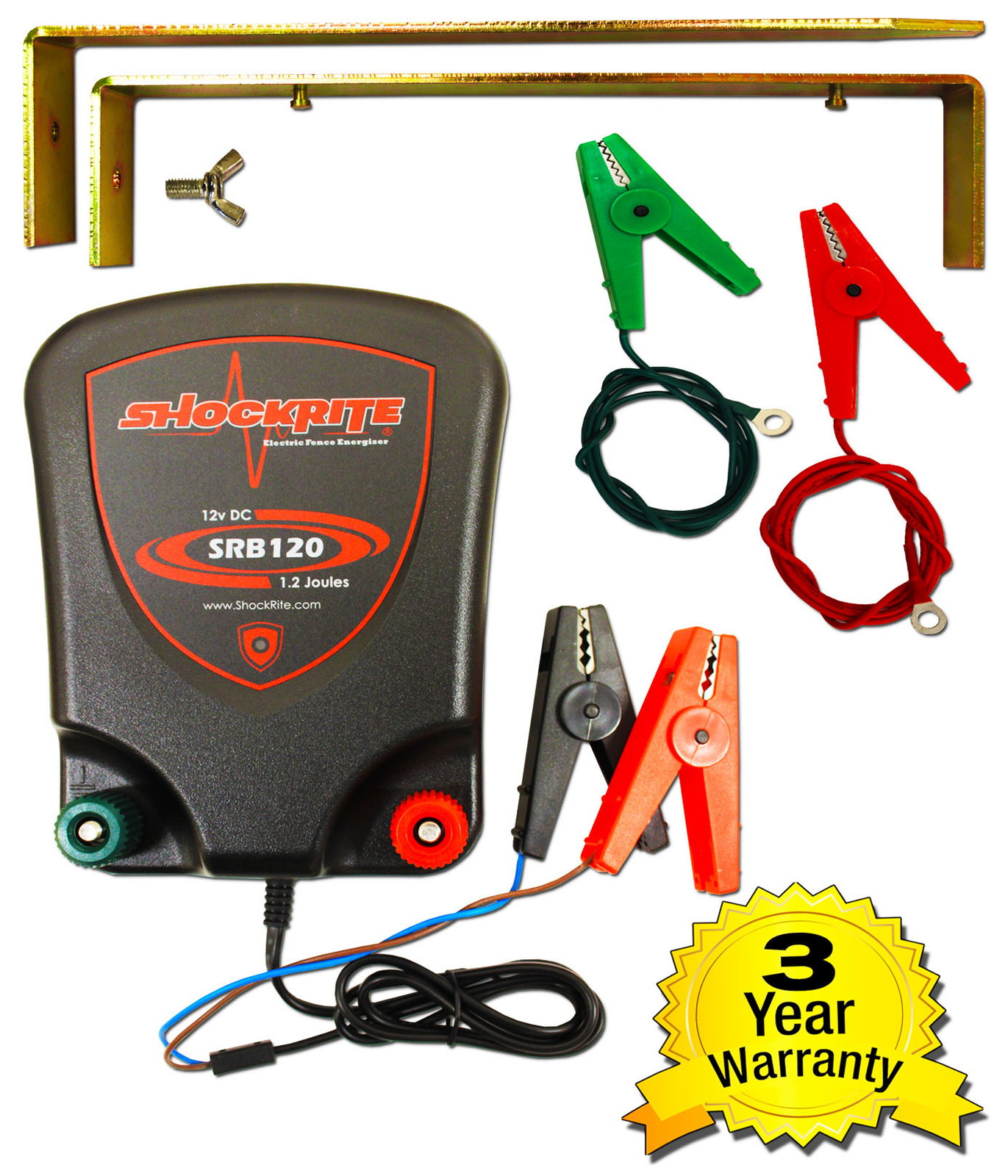 Electric Fence Energiser ShockRite SRB120 1.2J 12v Battery Powered
