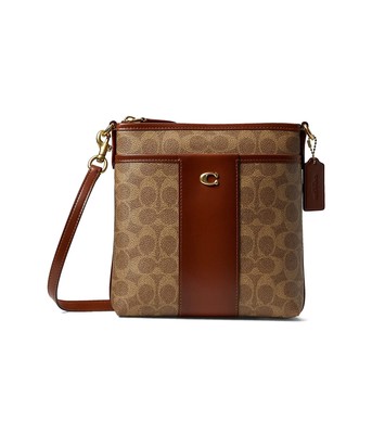 

Женские сумки COACH из парусины с цветными блоками Signature Kitt