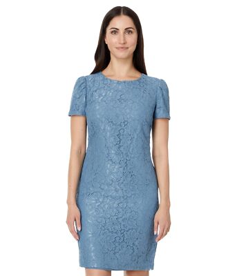 Женские платья Lauren Ralph Lauren Кружевное коктейльное платье с пышными рукавами