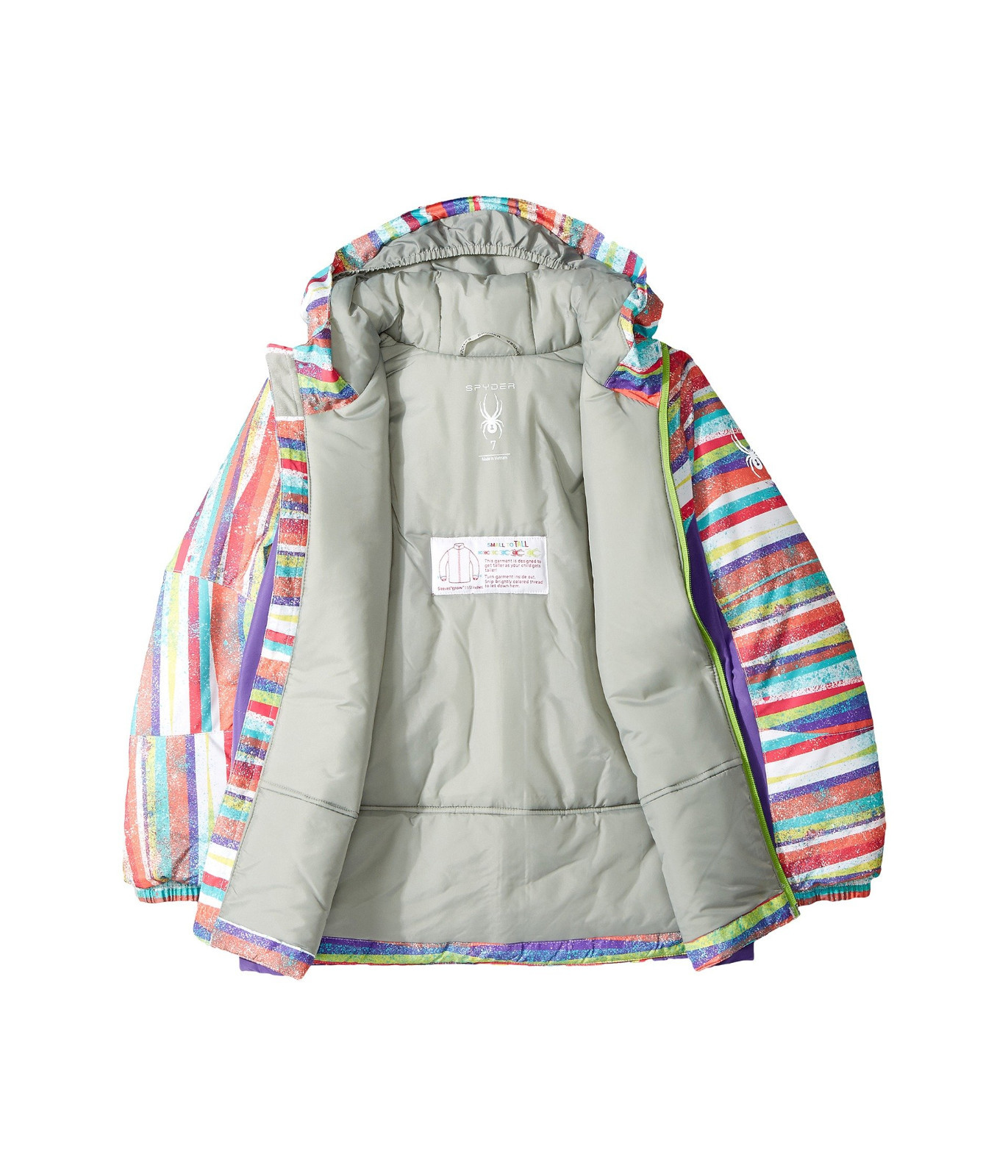 14//16 Girls Spyder Kids Bitsy Charm Snow Jacket,Ski Snowboarding Jacket,Size L