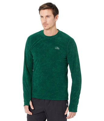 

Мужские рубашки и топы LLBean Флисовая основа с длинными рукавами и принтом с круглым вырезом