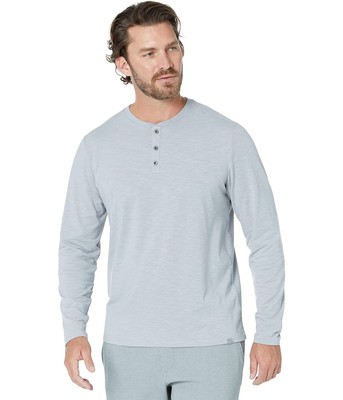 Мужские рубашки и топы LLBean Explorer Slub Tee Henley с длинными рукавами