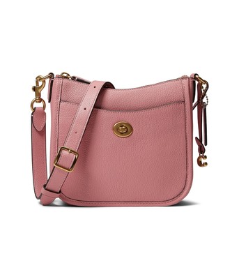 Женские сумки COACH из полированной галечной кожи Chaise Crossbody 19