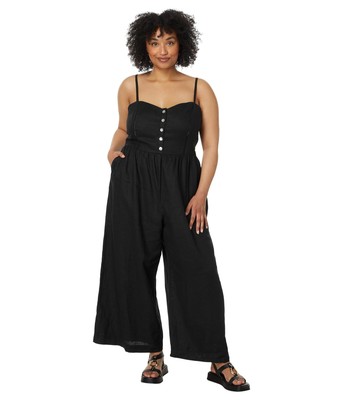 Женские платья Madewell Плюс комбинезон с широкими штанинами без рукавов из 100% льна
