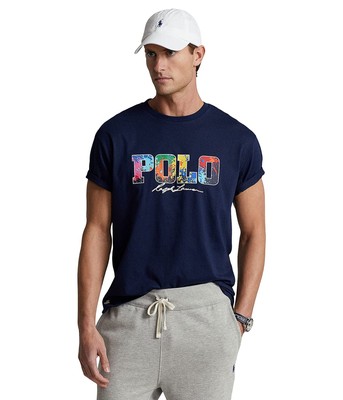 

Мужские рубашки и топы Polo Ralph Lauren Классическая футболка из джерси с логотипом