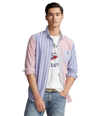 

Мужские рубашки и топы Polo Ralph Lauren классического кроя в полоску оксфордская забавная рубашка
