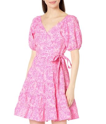 Женские платья Lilly Pulitzer Iralee Льняное платье с запахом