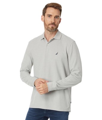 

Мужская одежда Nautica, изготовленная из экологически чистых материалов классическая рубашка-поло с длинными рукавами