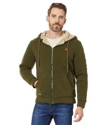 Мужские пальто и верхняя одежда из коллекции US POLO ASSN. Толстовка Шерпа с тисненым логотипом USPA