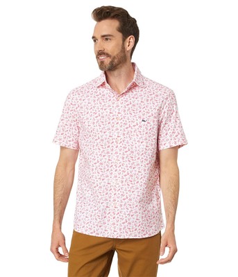 

Мужские рубашки и топы Vineyard Vines Harbour Toss Рубашка с коротким рукавом с принтом