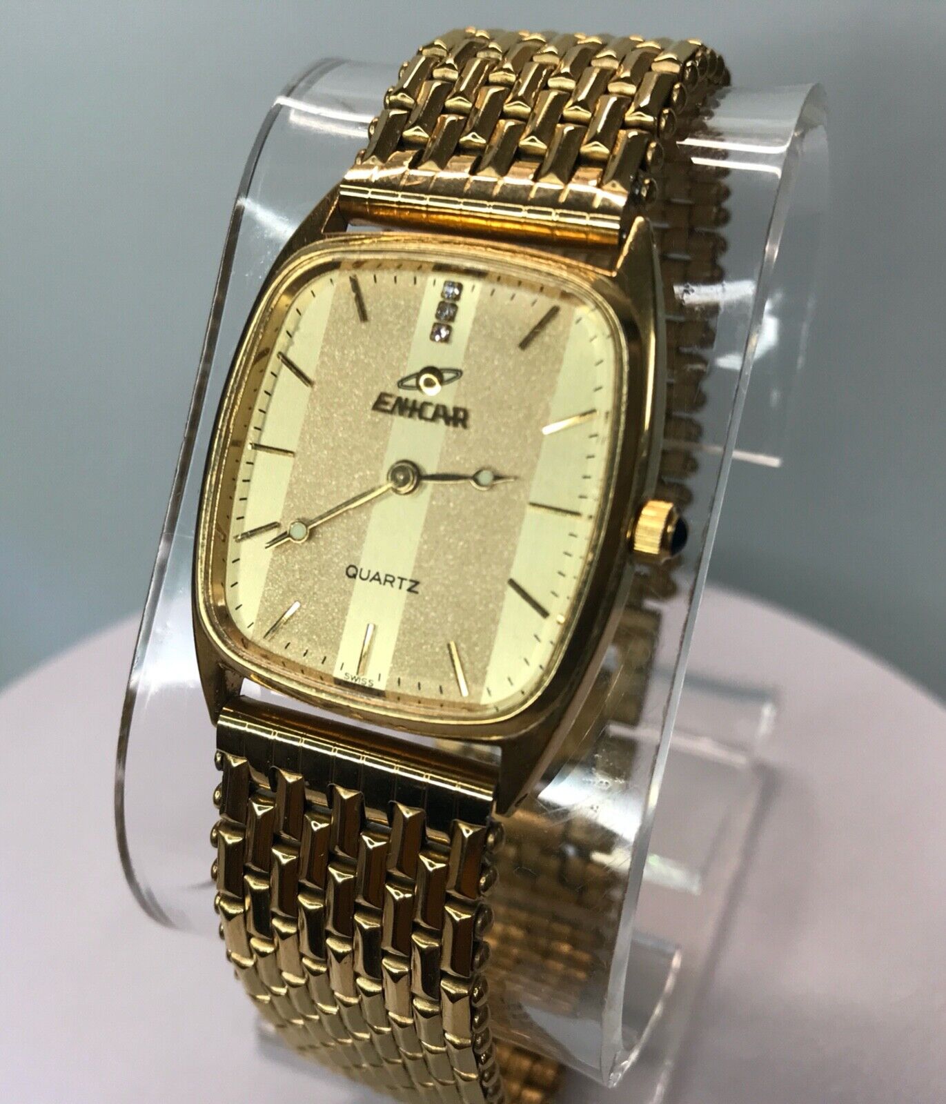 Ladies Vintage ENICAR Swiss Quartz Slim Watch all Original Ladies Vintage ENICAR Swiss Quartz Slim Watch all Original