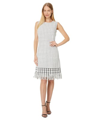 Женские платья NIC+ZOE Grid с бахромой из микса платьев