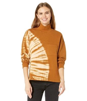 

Женская одежда Толстовка Madewell Tie-Dye (Re)sourced из хлопка с воротником и карманами