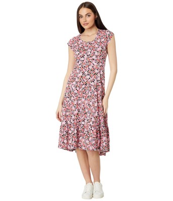Женские платья Tommy Hilfiger Многослойное платье миди с цветочным рисунком Ditsy