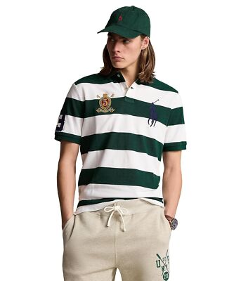 Мужская одежда Polo Ralph Lauren Custom Slim Fit Сетчатое поло с большим гребнем пони на заказ