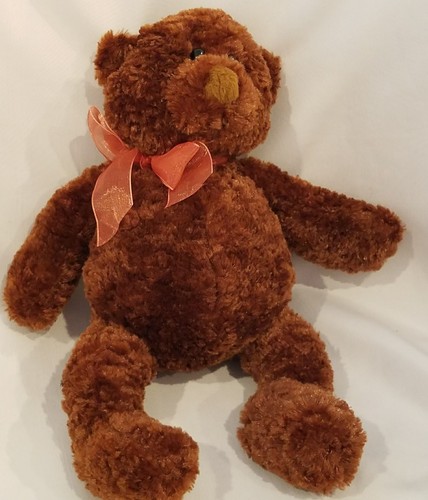Back To Basics Teddy Bear Plush Stuffed Animal Toy Dark Chocolate Brown 11