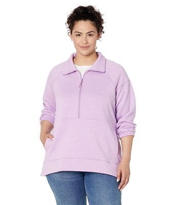 

Женская одежда LLBean Plus Size FlexForward Стеганый пуловер на молнии 1/2