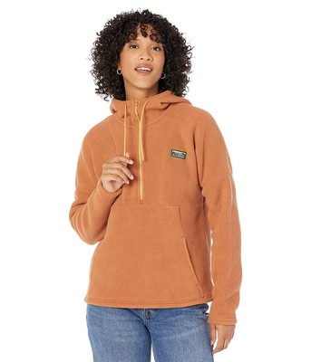 

Женская одежда LLBean Katahdin Флисовый пуловер с капюшоном и молнией 1/2