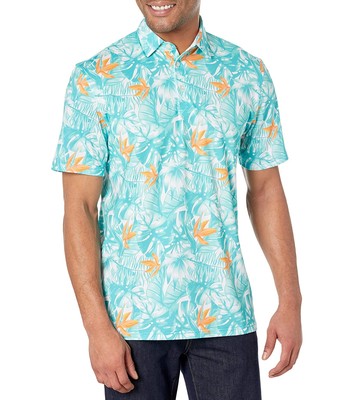 

Мужские рубашки и топы Поло Southern Tide Driver Monstera с пальмовым принтом