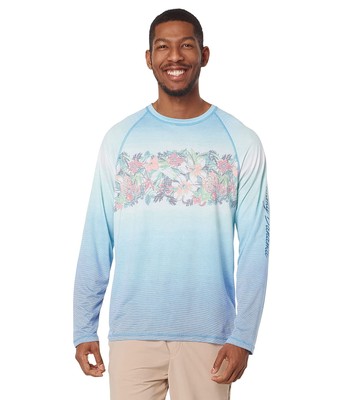 

Мужские рубашки и топы Tommy Bahama Ombe Lei Crew с длинным рукавом