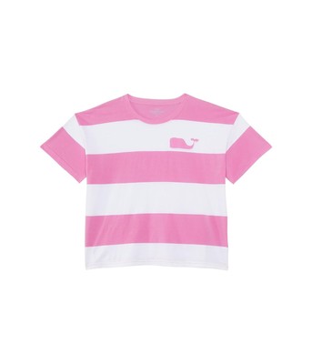 Одежда для девочек Vineyard Vines Детская футболка с нашивкой в виде кита (для малышей/больших детей)