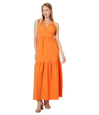 Женские платья Calvin Klein Макси-платье из газового материала на бретельках