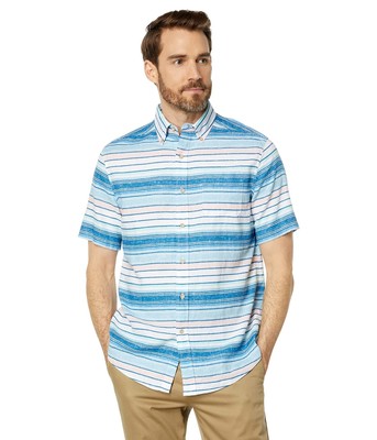 

Мужские рубашки и топы Спортивная рубашка в полоску Cooley с коротким рукавом Southern Tide