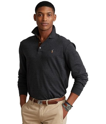 Мужские рубашки и топы Polo Ralph Lauren Рубашка поло с длинным рукавом