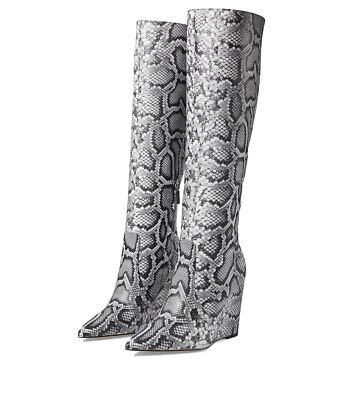 Pre-owned Michael Kors Woman's Boots Michael  Isra Wedge Boot In Black 1