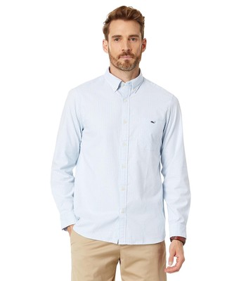 

Мужские рубашки и топы эластичная оксфордская рубашка в полоску Vineyard Vines