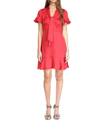 Женские платья MICHAEL Michael Kors, платье-галстук из плиссе с гепардом