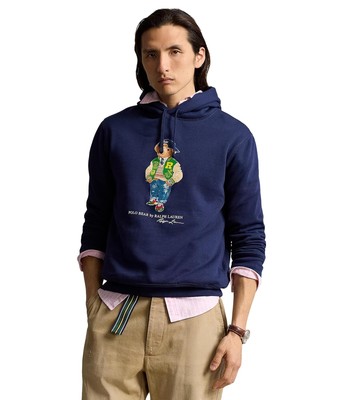 Мужские толстовки и свитшоты Polo Ralph Lauren Polo Bear Флисовая толстовка с капюшоном