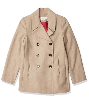 Женская одежда Calvin Klein Двубортный пиджак Peacoat (Petite, Standard, Plus)
