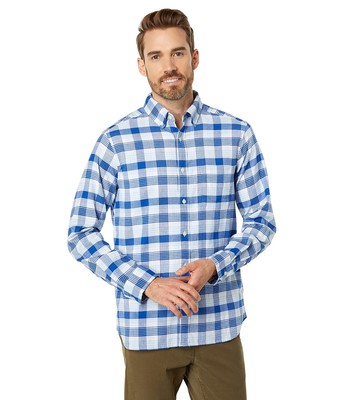 

Мужские рубашки и топы Vineyard Vines Классическая клетчатая рубашка из твила Island