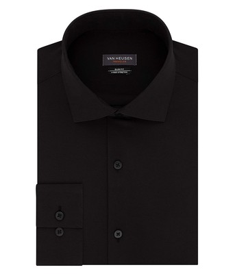 

Мужская одежда Van Heusen Мужская классическая рубашка Slim Fit Traveler Stretch